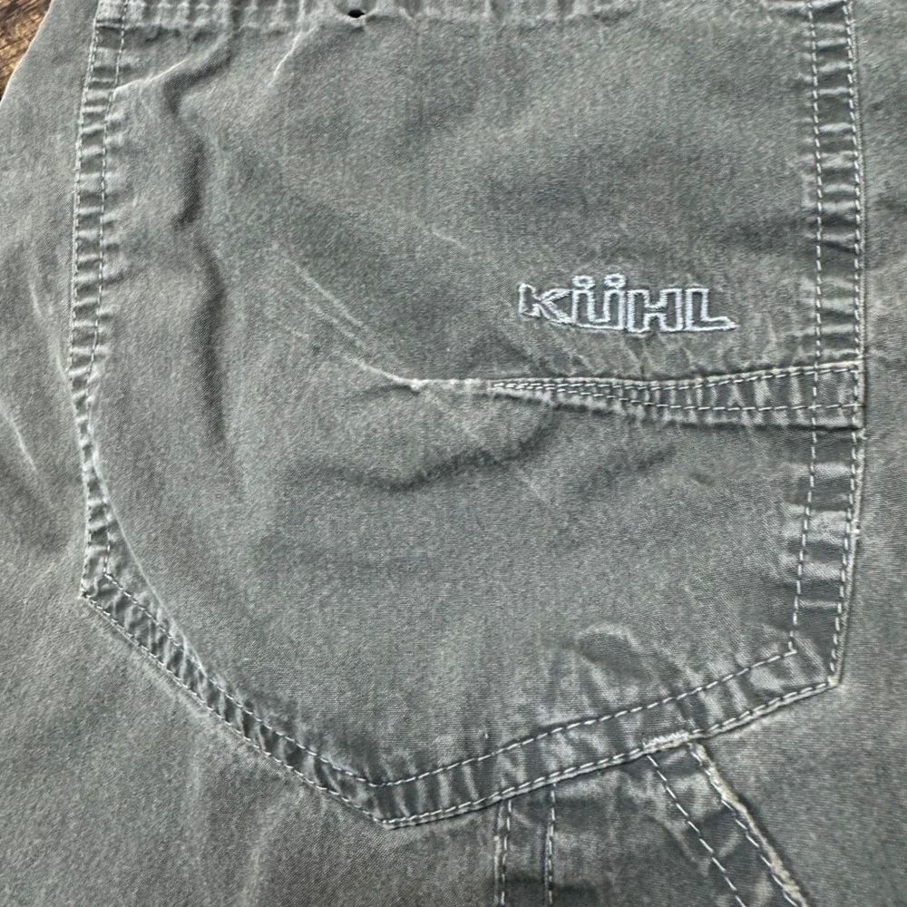 KUHL Mens 34x30 Pants Vintage‎ Patina Dye Cargo Outdoor Khaki Gray